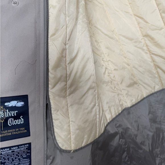 Vintage Silver Cloud Men’s Insulated Placket Trench Coat w/Removable Liner - Picture 2 of 11